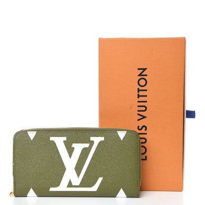 Louis Vuitton Monogram Giant Zippy Wallet Kaki White 10 of 10