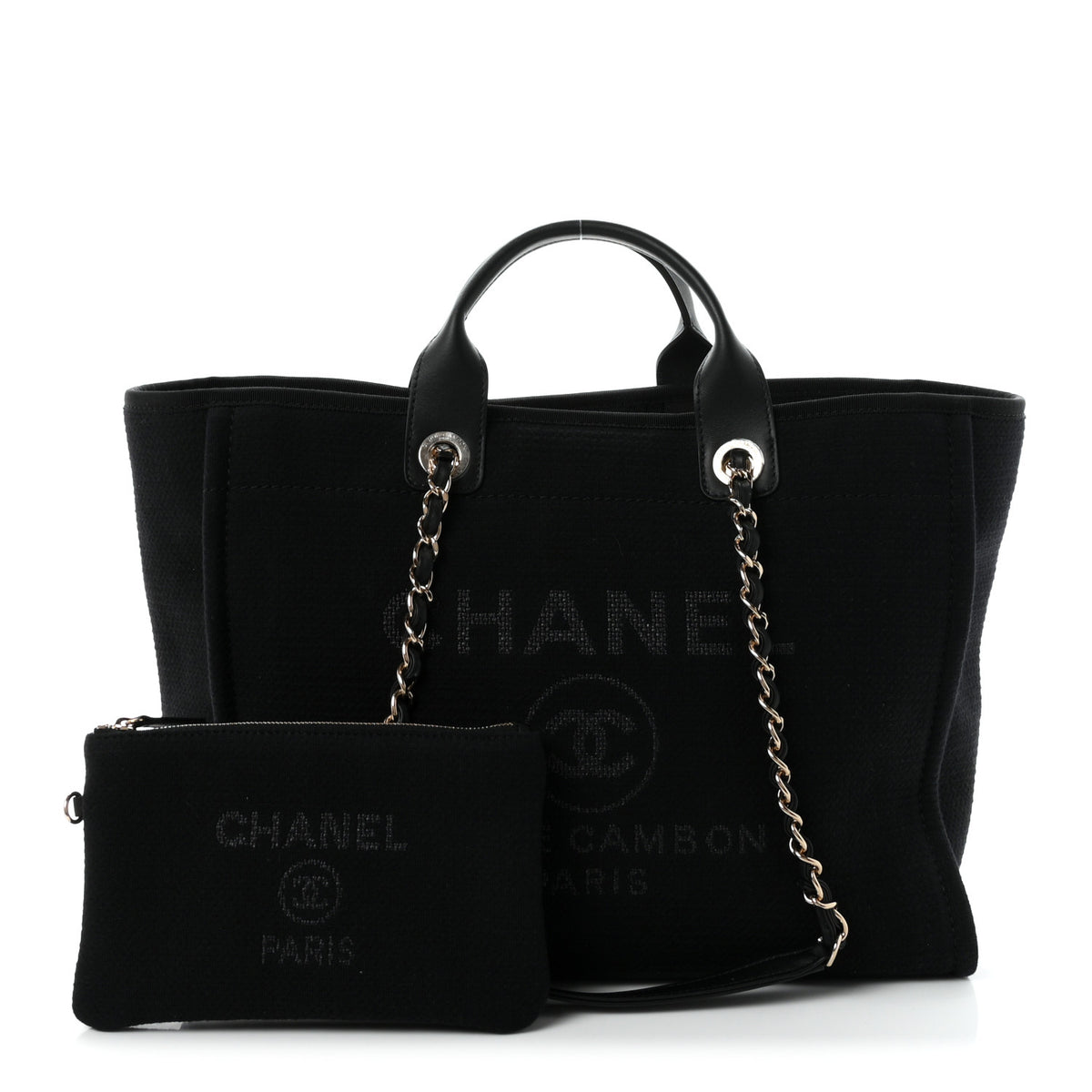 Mixed Fibers Medium Deauville Tote Black