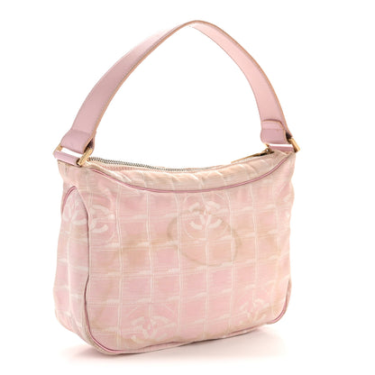 Chanel Nylon Travel Ligne Hobo Pink 3 of 14