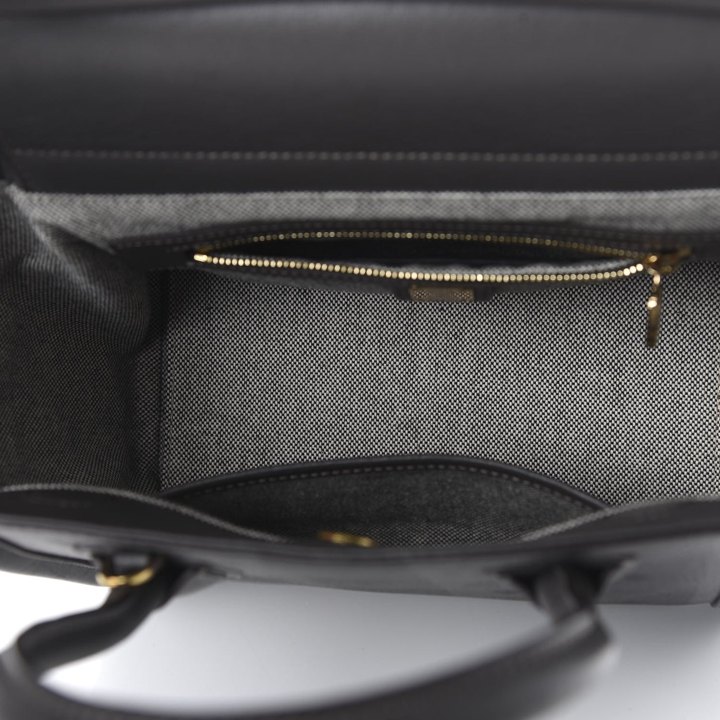Striped Visetos Satchel Phantom Grey