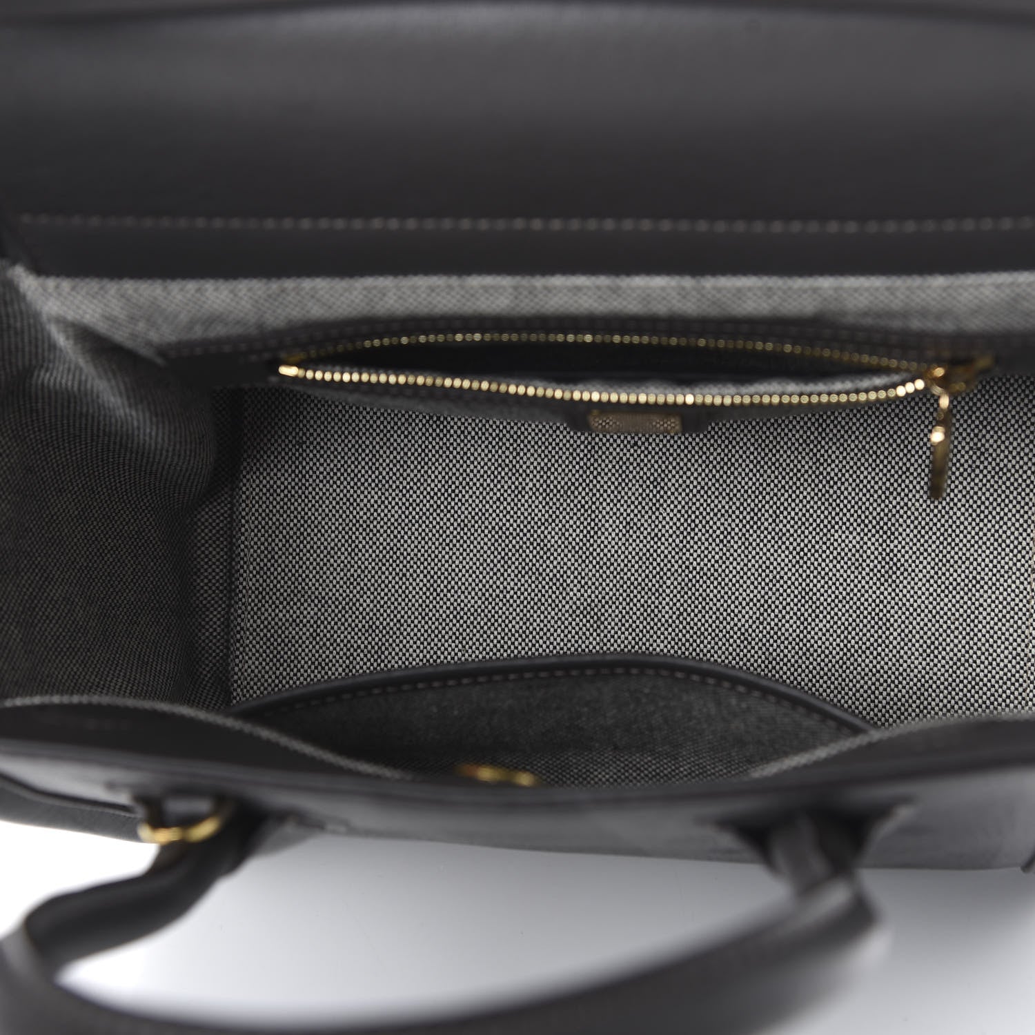 MCM Striped Visetos Satchel Phantom Grey 5 of 9