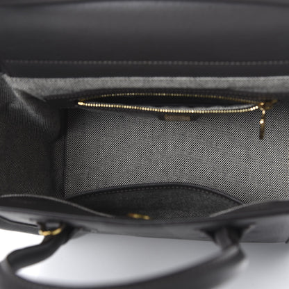 MCM Striped Visetos Satchel Phantom Grey 5 of 9