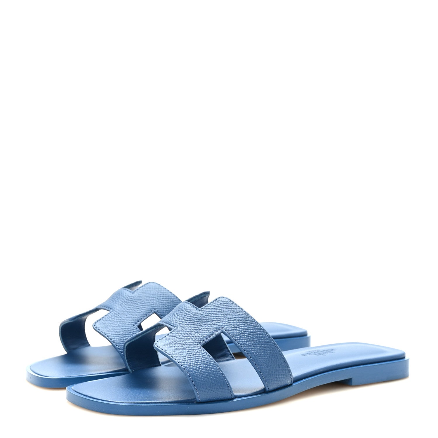 Hermes Epsom Oran Sandals 36 Bleu Bleuet 3 of 9