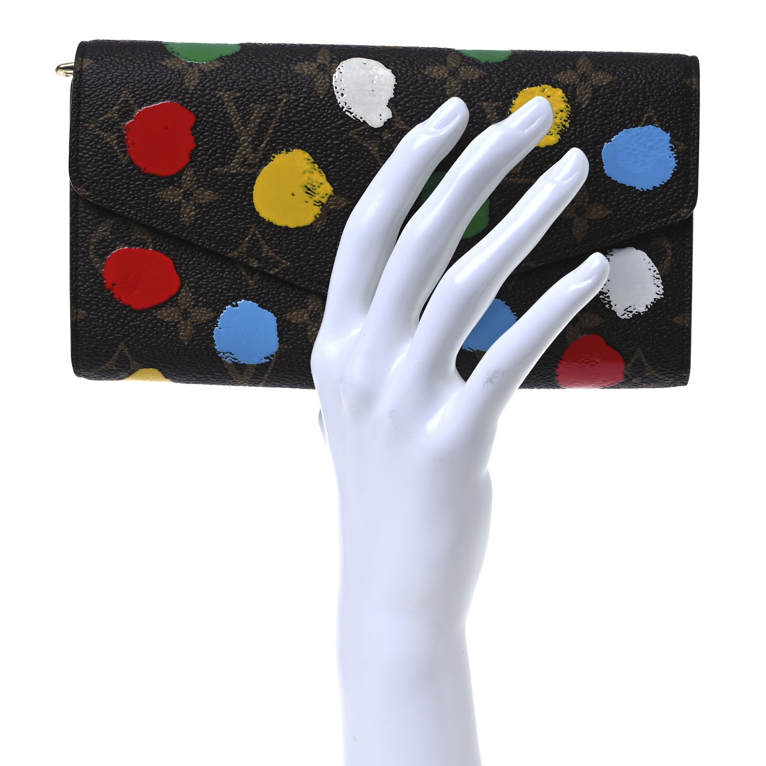 Louis Vuitton X YK Monogram Sarah Wallet 2 of 10