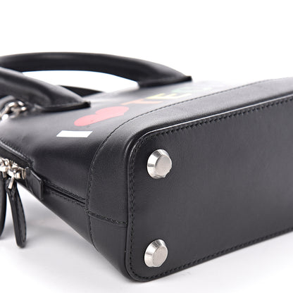 Balenciaga Calfskin I Love Techno XXS Ville Top Handle Bag Black Multicolor 7 of 9