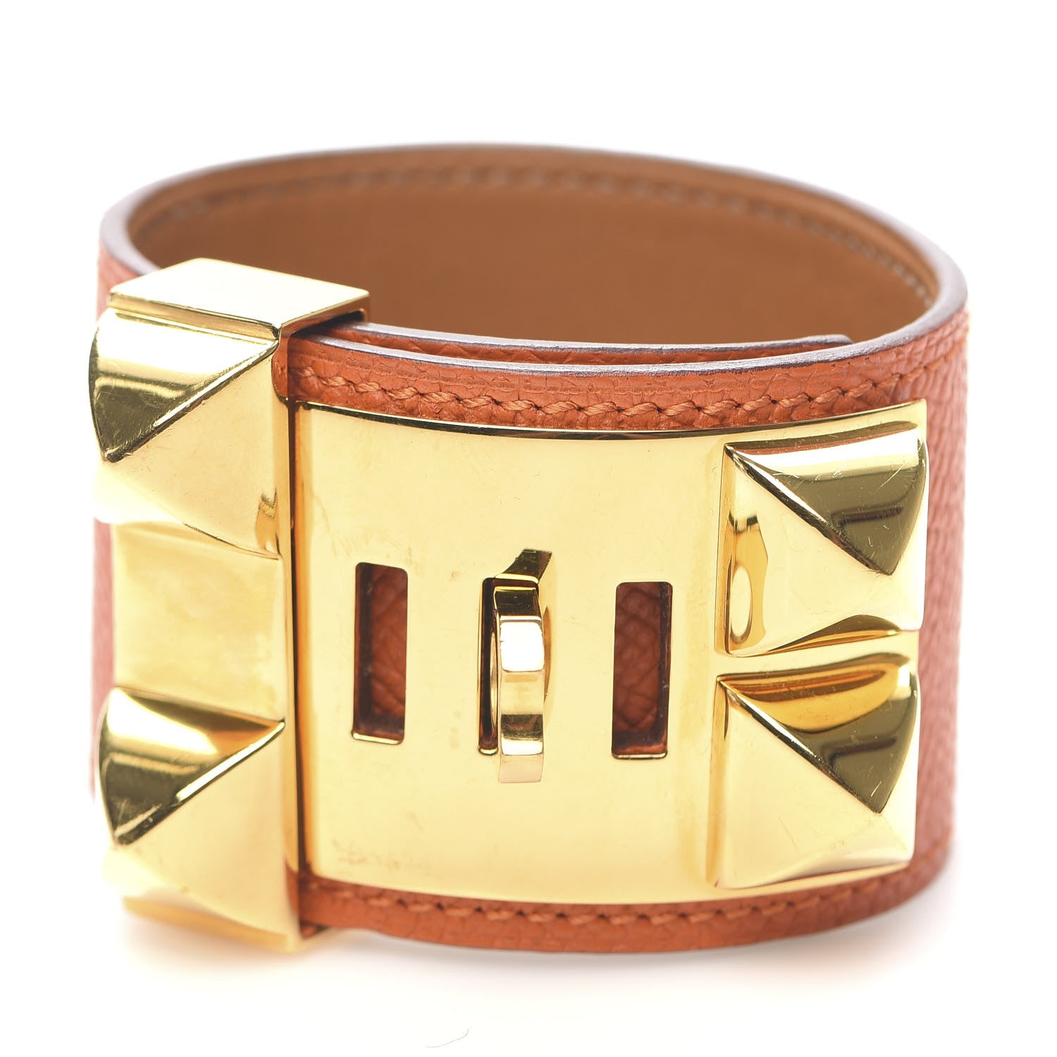 Hermes Epsom Collier de Chien CDC Bracelet S Orange 3 of 5