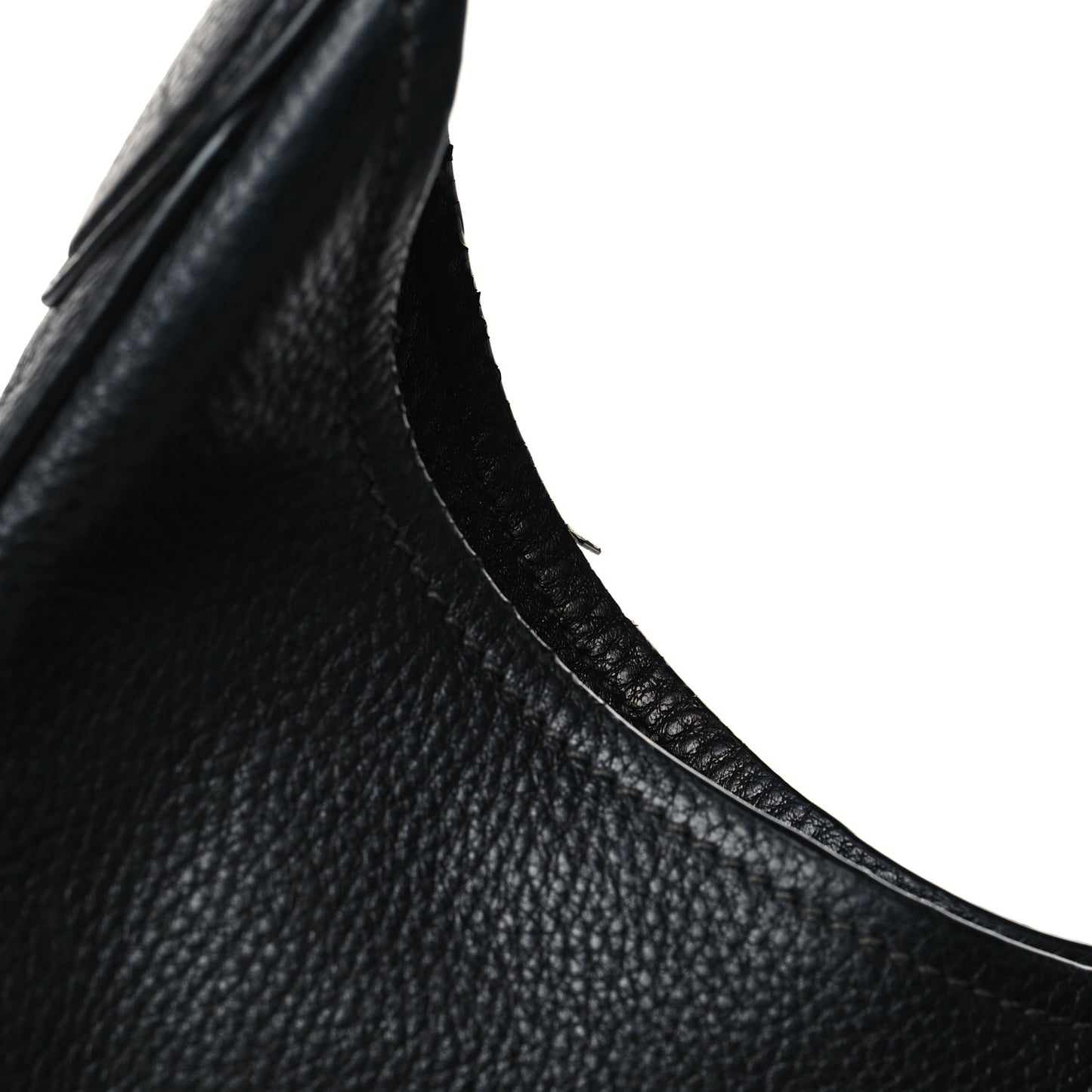 Vitello Daino Medium Pocket Hobo Bag Black