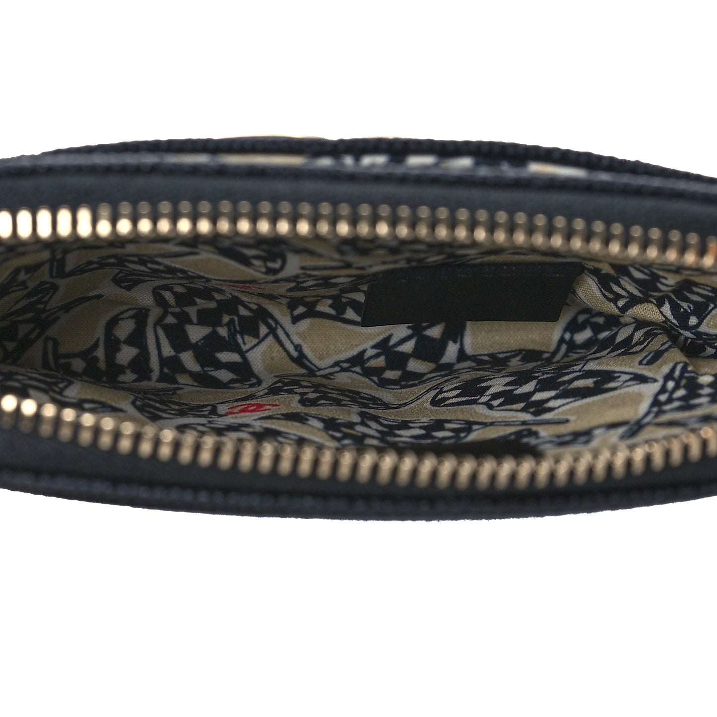 Caviar Metal Quilted Striated Zip Card Holder Wallet Black