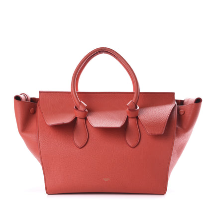 Celine Crisped Calfskin Large Tie Knot Tote Red 1 of 14