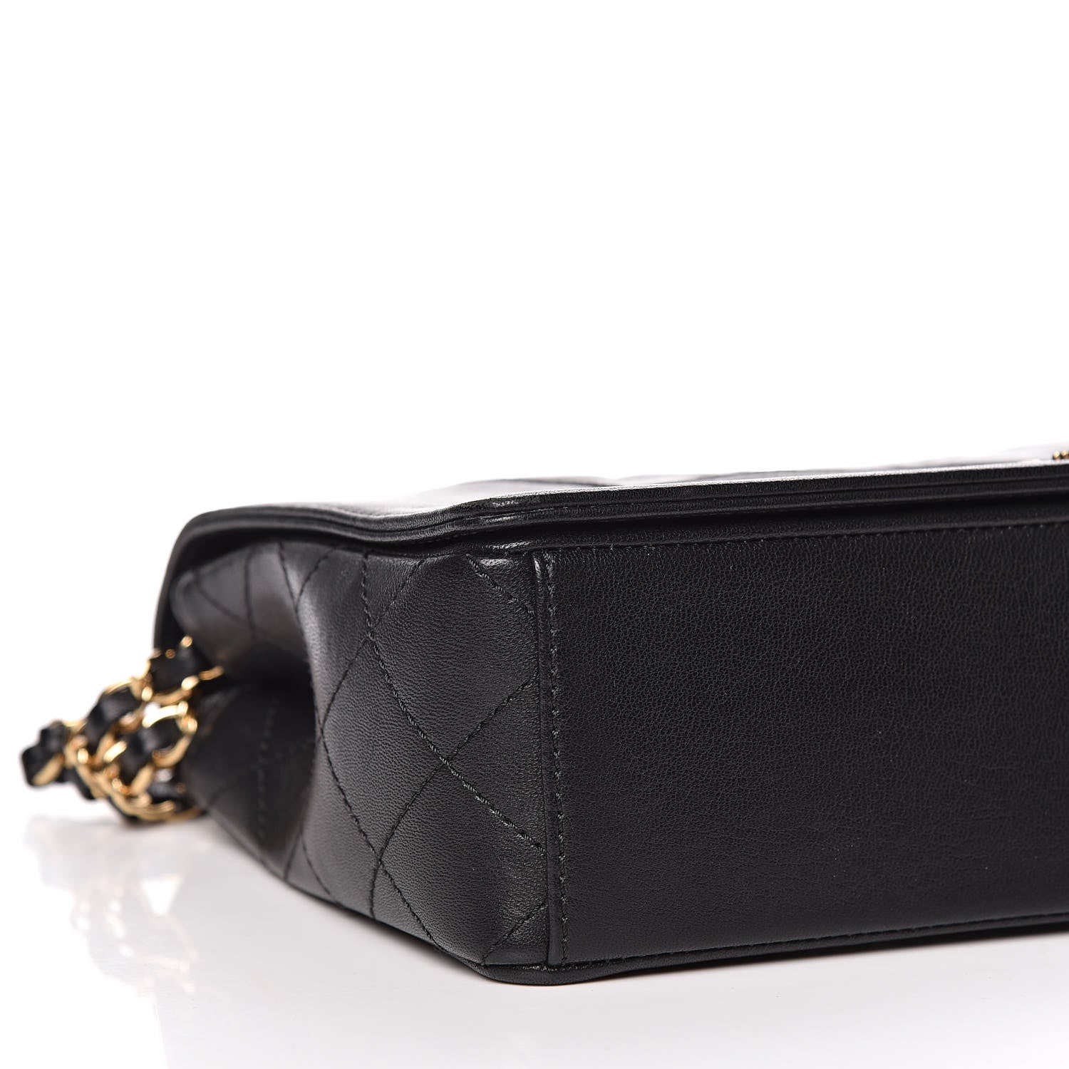Chanel Sheepskin Quilted Vintage Mademoiselle Flap Black 8 of 17