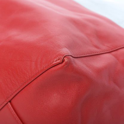 Celine Lambskin Vertical Bi-Cabas Glacier Red 8 of 9