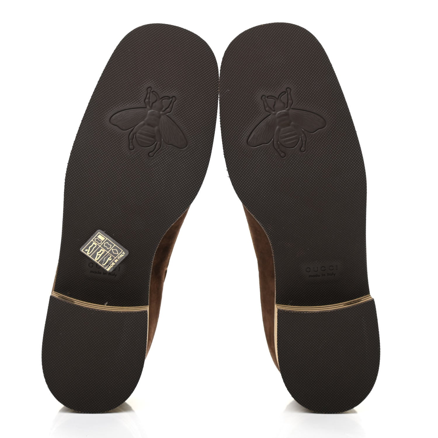 Gucci Velvet GG Monogram Thompson Derby Loafers 35.5 Vintage Cocoa Brown 5 of 7