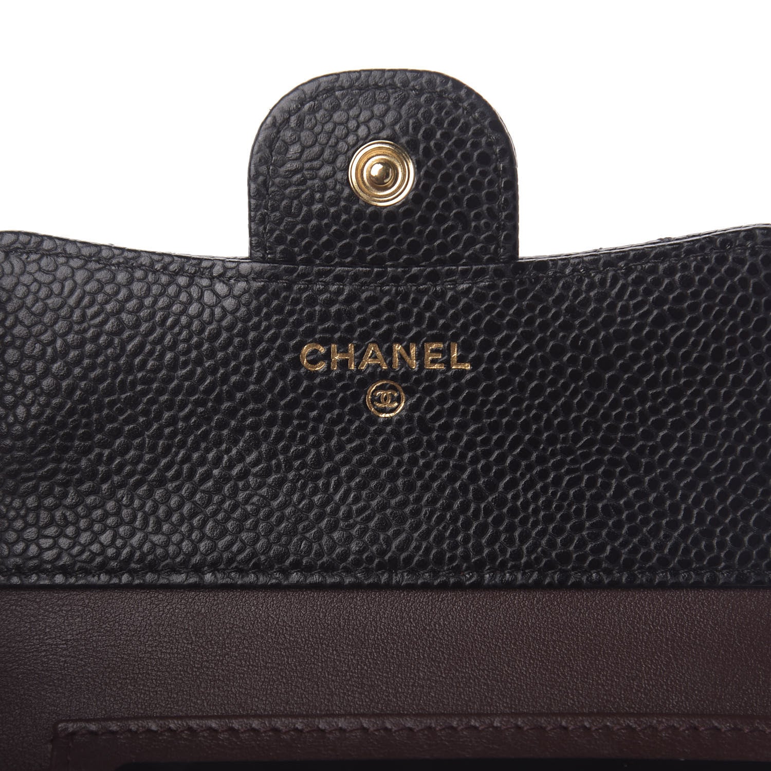 Chanel Caviar Quilted Compact Flap Wallet Black 6 of 9