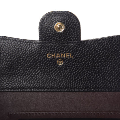 Chanel Caviar Quilted Compact Flap Wallet Black 6 of 9