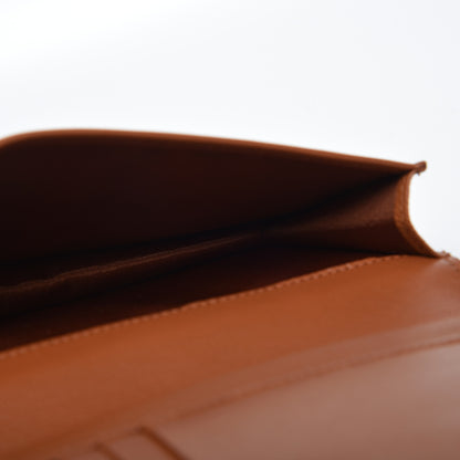 Valentino Garavani Grained Calfskin Vlogo Zip Around Wallet Saddle Brown 6 of 9