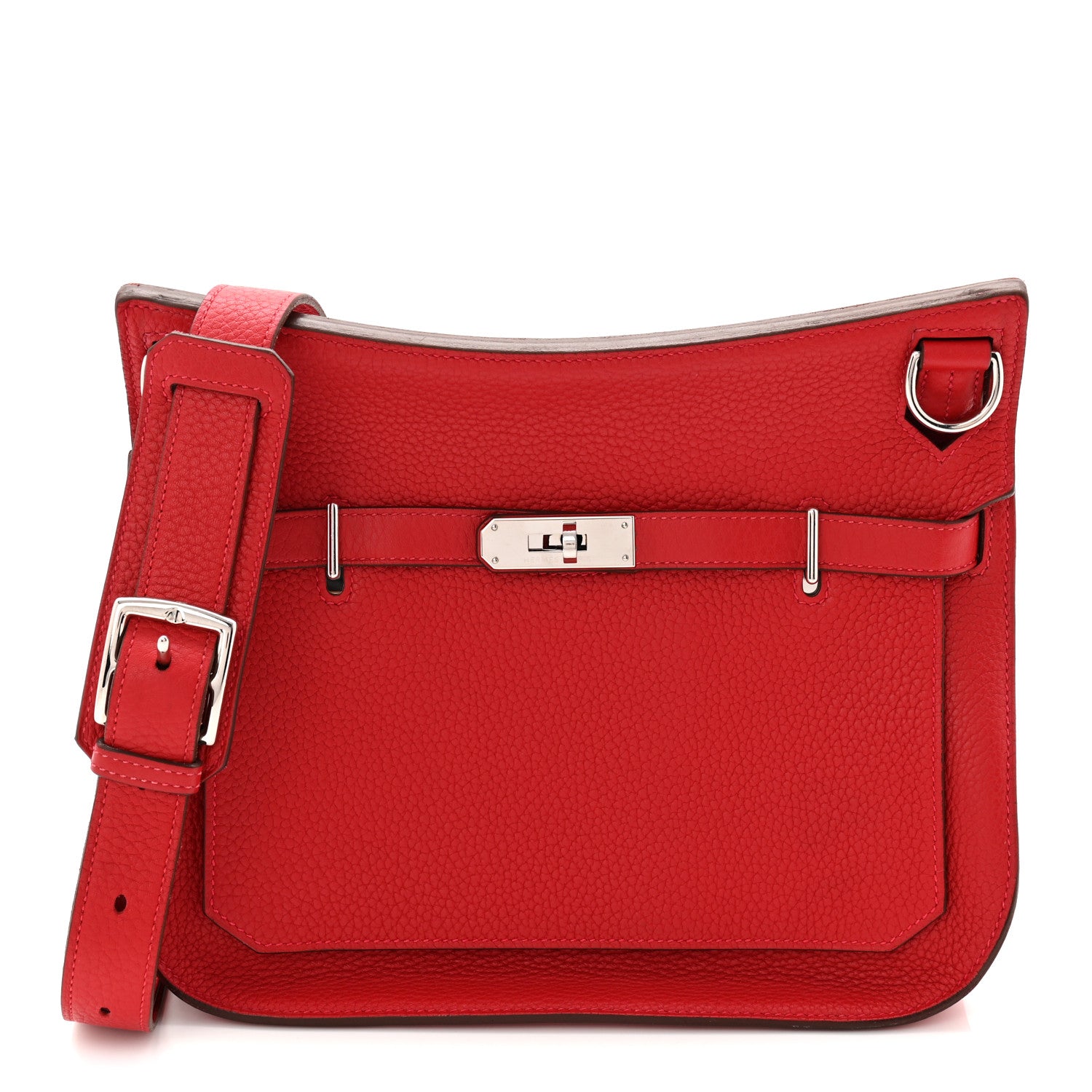 Hermes Taurillon Clemence Jypsiere 28 Rouge Casaque 1 of 19