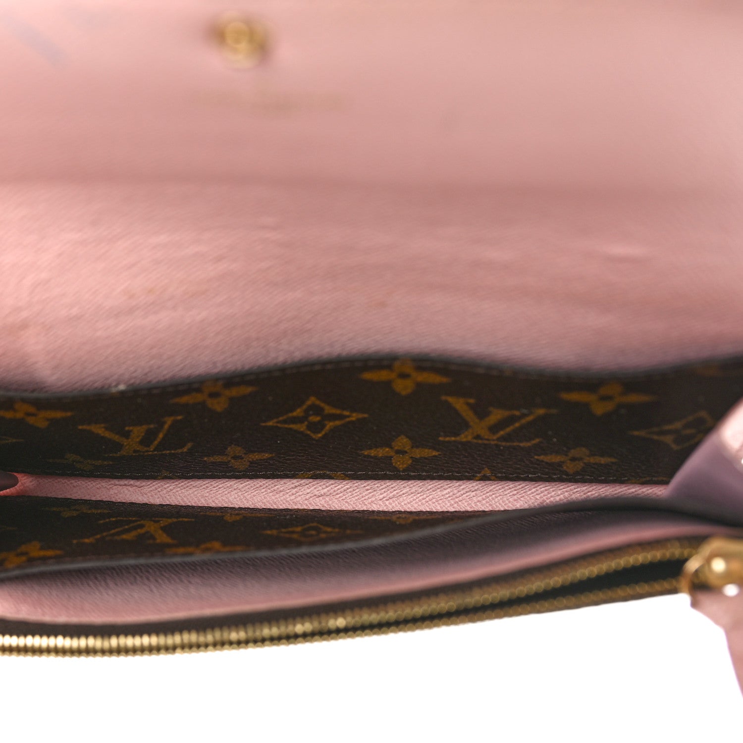 Louis Vuitton Monogram Emilie Wallet Rose Ballerine 5 of 13