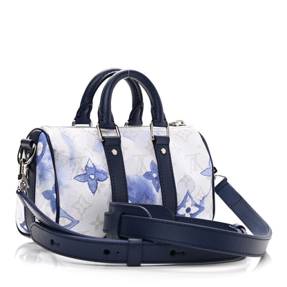 Louis Vuitton Monogram Watercolor Keepall XS Blue 3 of 10