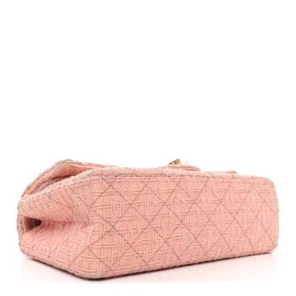Chanel Wool Tweed Quilted 2.55 Reissue 225 Flap Light Pink 4 of 14