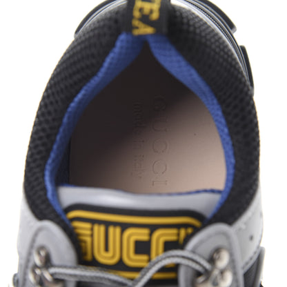 Gucci X SEGA Mesh Technical Canvas Calfskin Reflective Mens Flashtrek Sneakers 9.5 Silver Black 7 of 7