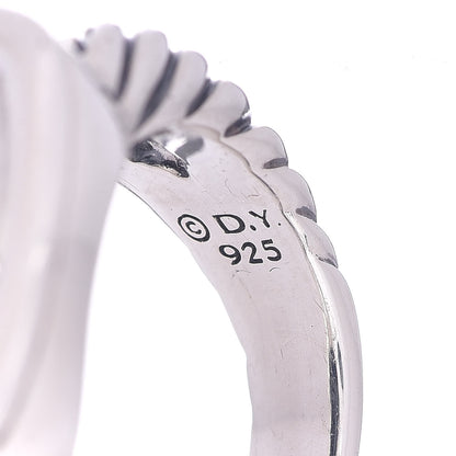 David Yurman Sterling Silver Black Onyx 14mm Albion Ring 54 6.75 5 of 5