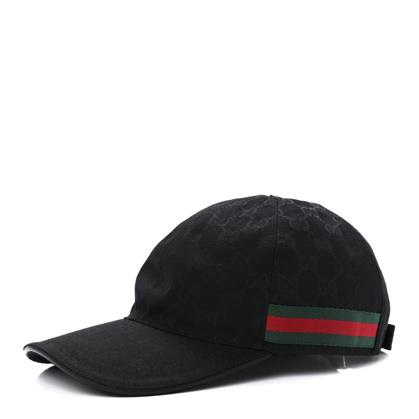 Monogram Web Baseball Hat M Black