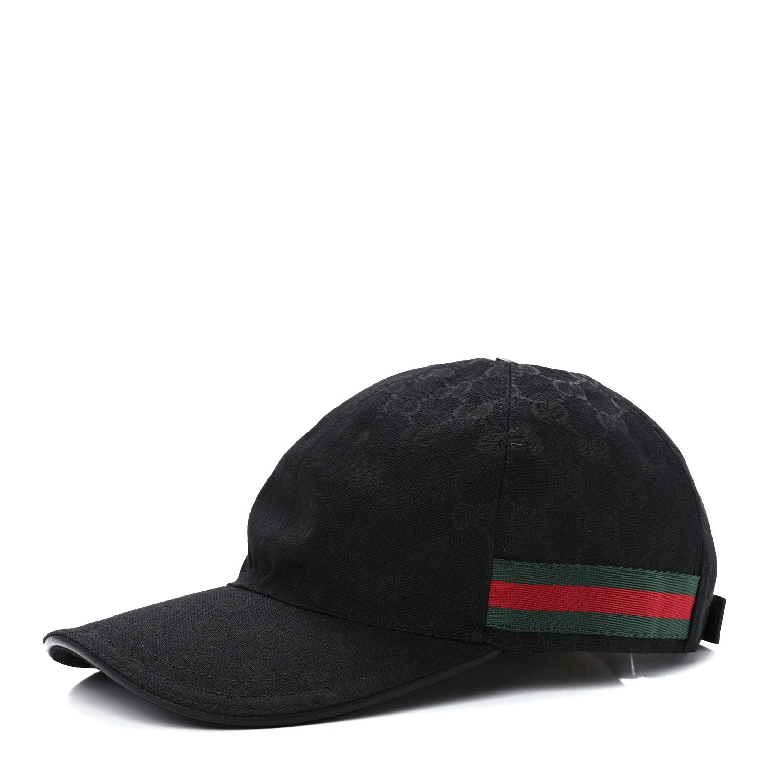 Gucci Monogram Web Baseball Hat M Black 1 of 8