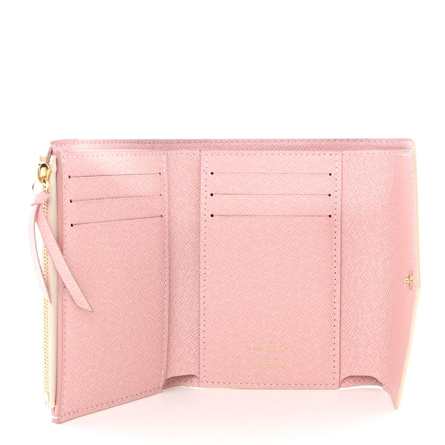 Louis Vuitton Damier Azur Victorine Wallet Rose Ballerine 5 of 6