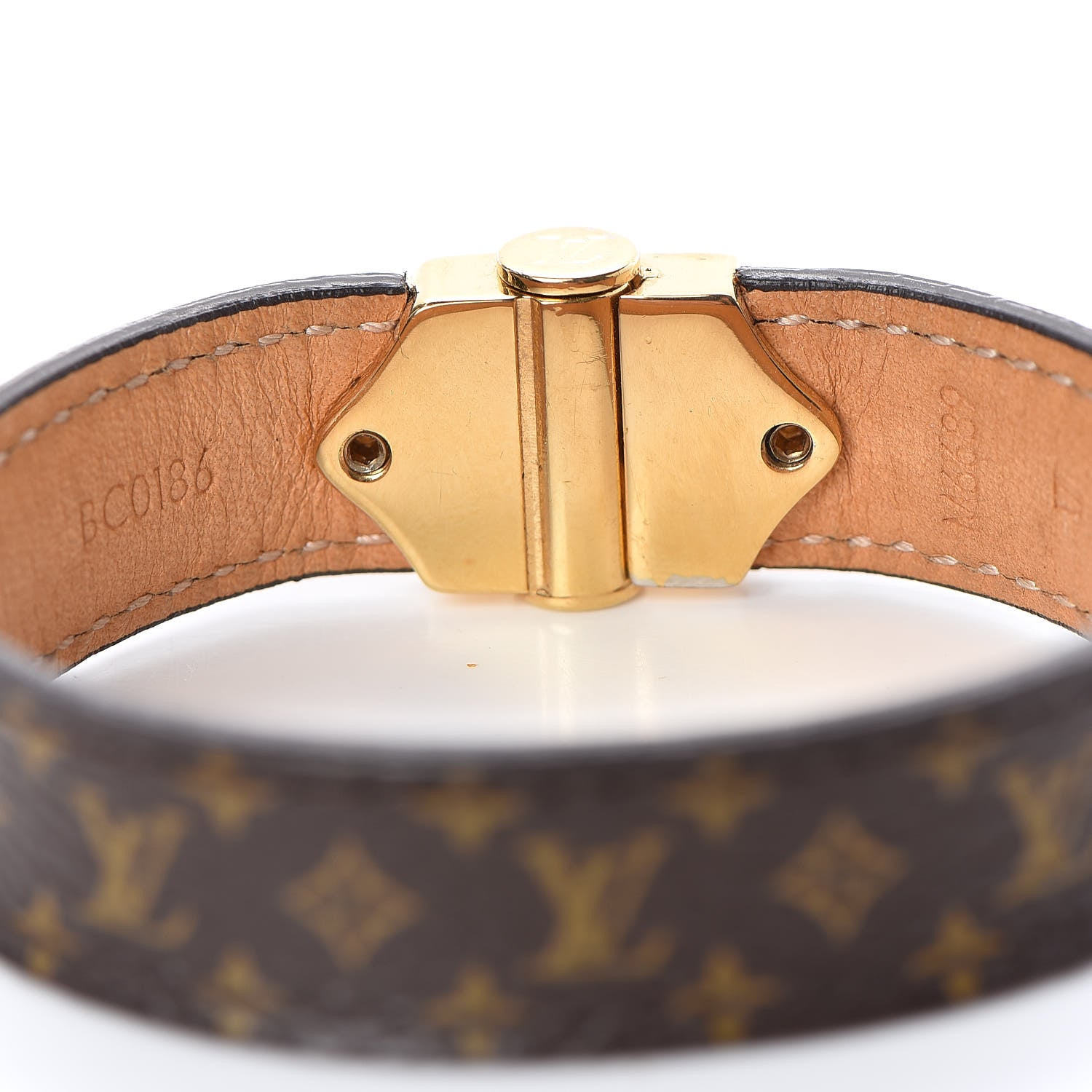 Louis Vuitton Monogram Lockit Bracelet 17 Black 4 of 9