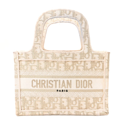 Christian Dior Oblique Mini Book Tote Gold Multicolor 1 of 17