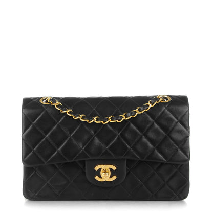 Chanel Lambskin Quilted Small Double Flap Black 1 of 8