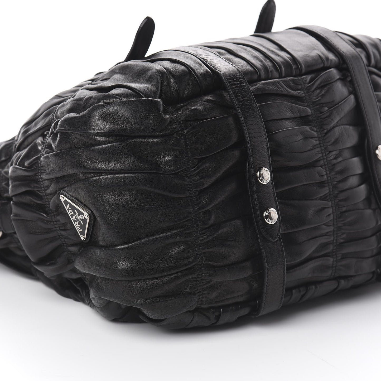 Nappa Gaufre Satchel Black