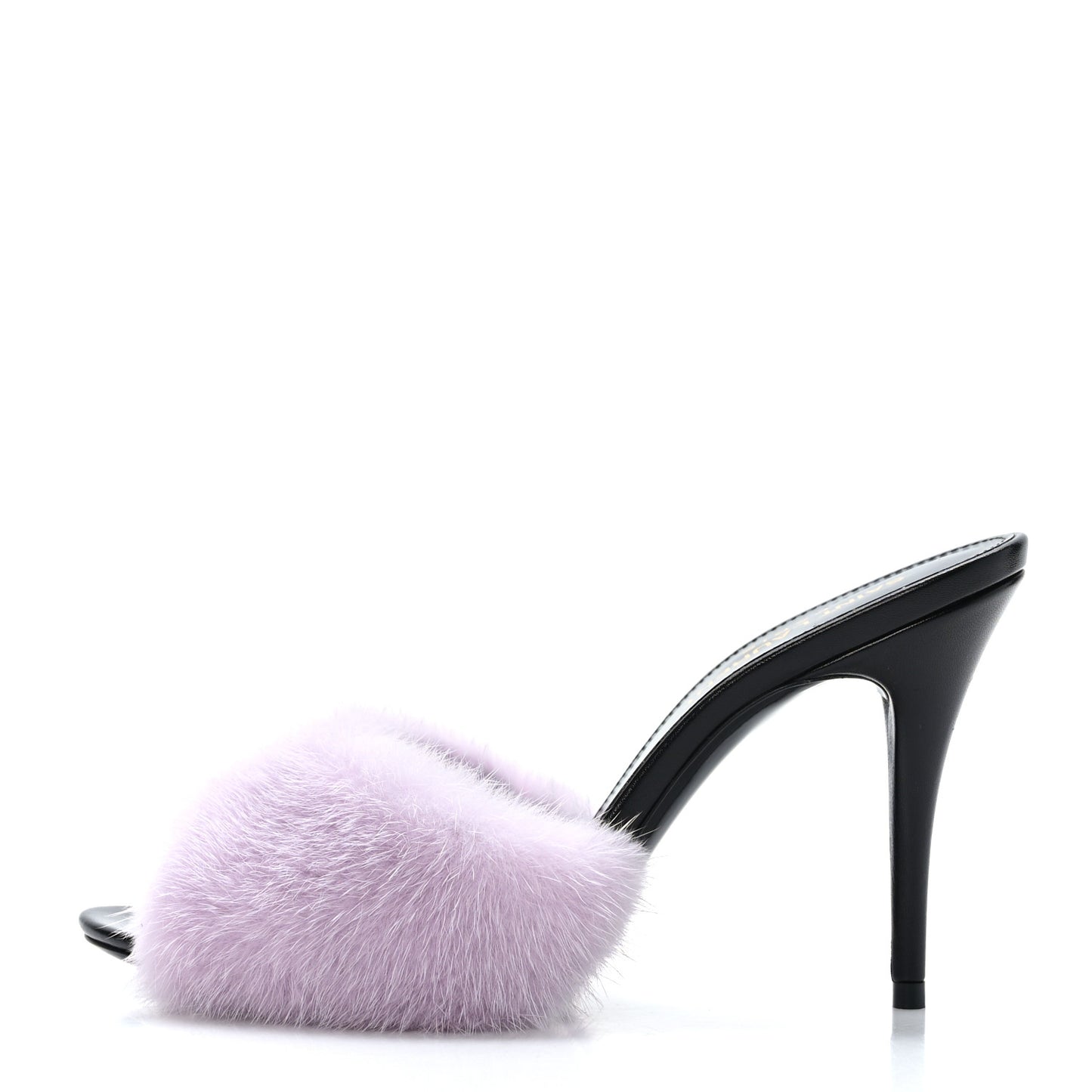 Mink Calfskin Roy Mule Sandals 36.5 Rose Love