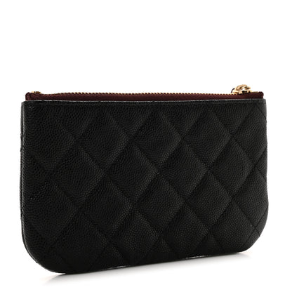 Chanel Caviar Quilted Small Cosmetic Case Black 3 of 7