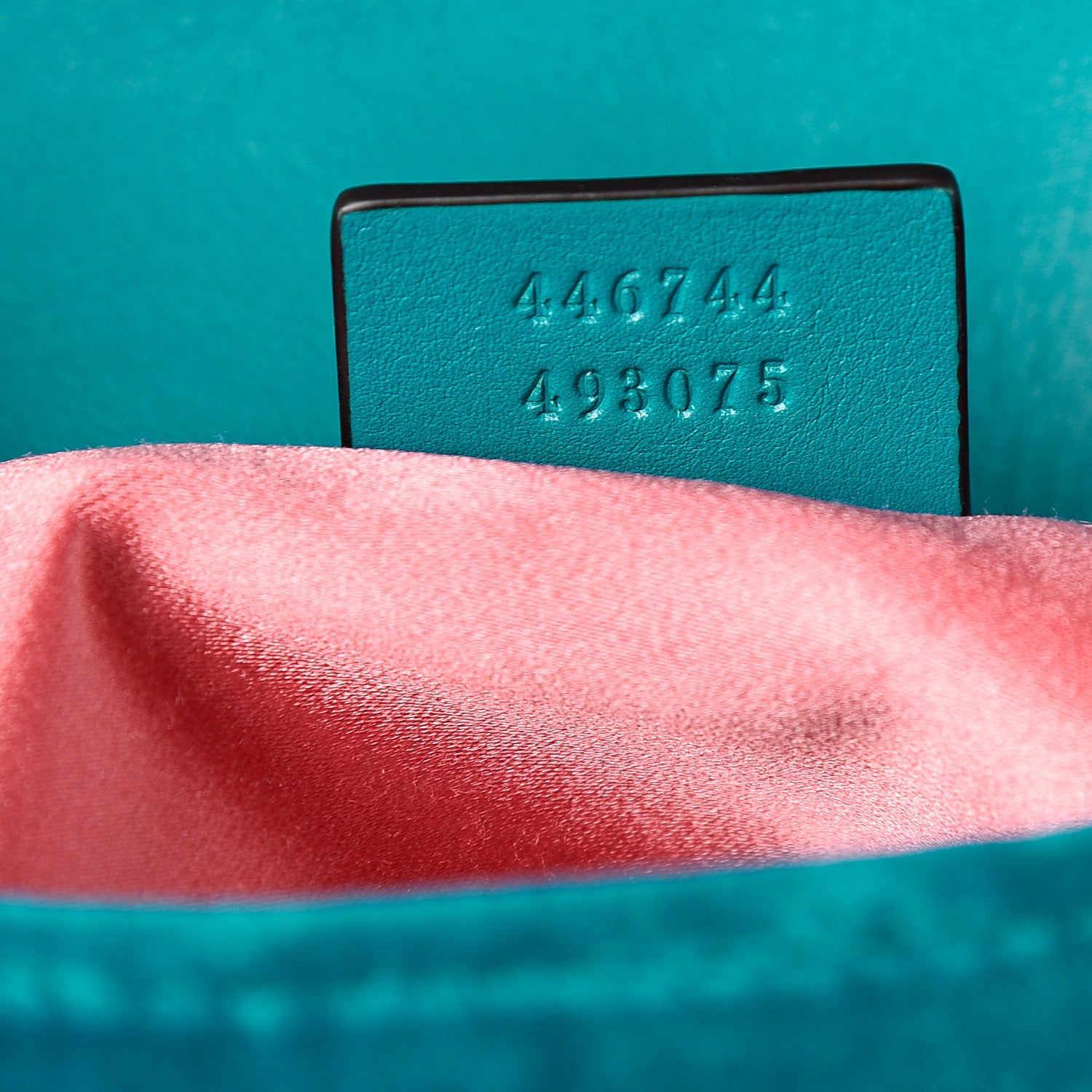 Gucci Velvet Matelasse Mini GG Marmont Shoulder Bag Pavone Cyan 6 of 9