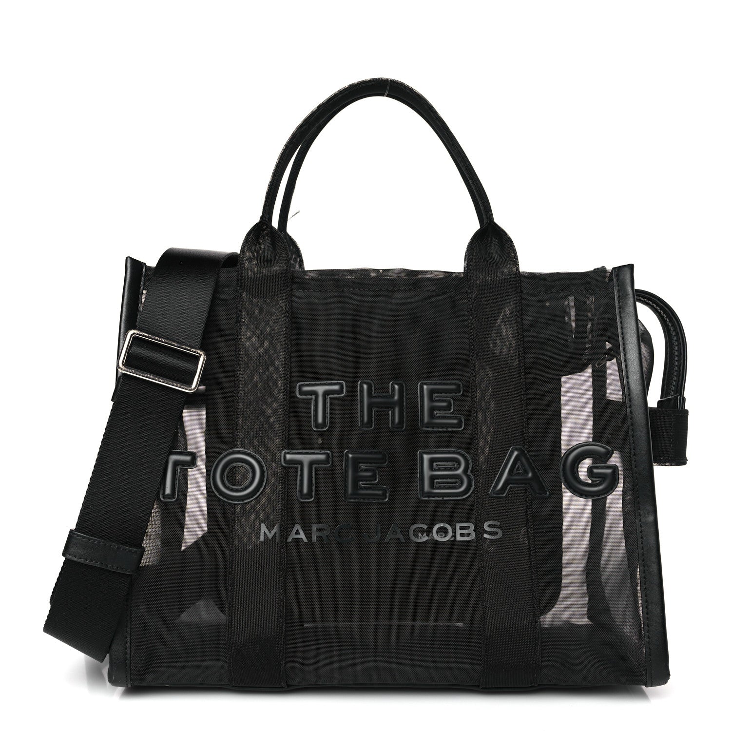 Marc Jacobs Nylon The Mesh Medium Tote Bag Blackout 1 of 11