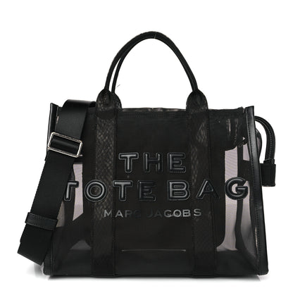 Marc Jacobs Nylon The Mesh Medium Tote Bag Blackout 1 of 11