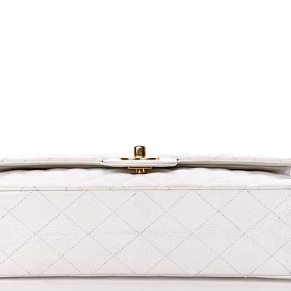 Chanel Caviar Quilted Medium Double Flap White 12 of 12