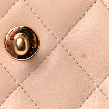 Chanel Lambskin Quilted Jumbo Double Flap Light Beige 11 of 12