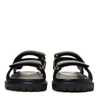 Christian Dior Lambskin Dioract 10mm Sandals 38.5 Black 7 of 12