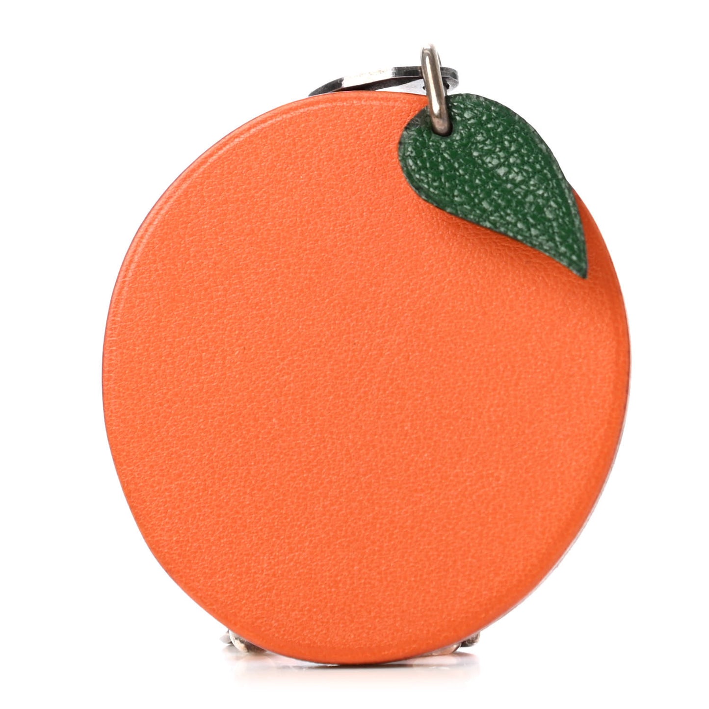 Swift Chevre Orange Key Chain Bag Charm Orange