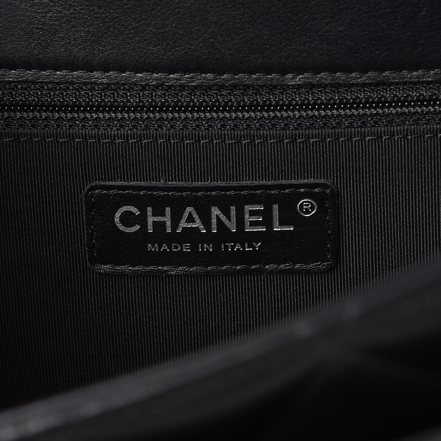Chanel Calfskin Quilted Large Flap Shopping Tote Black 7 of 13