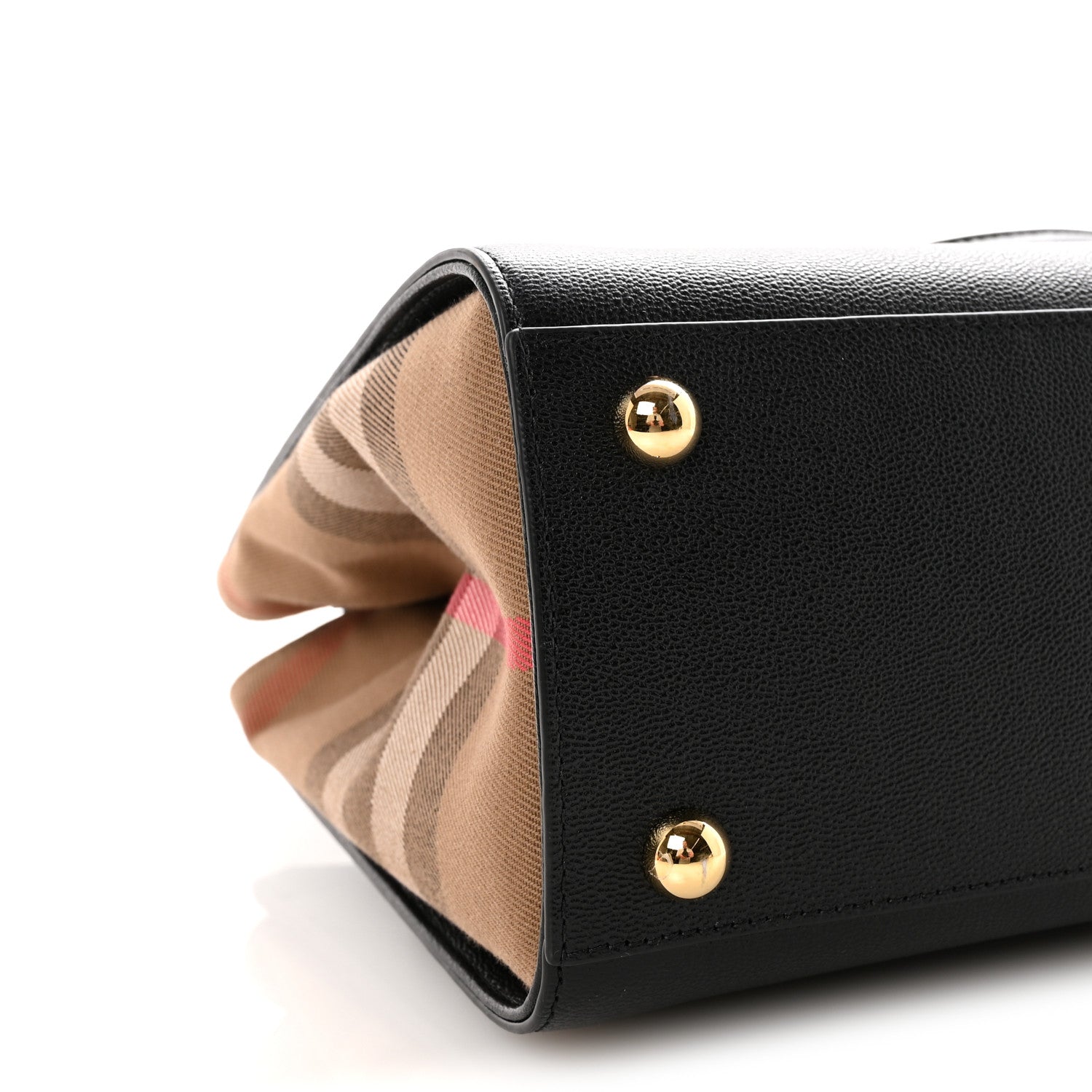 バッグ Burberry Burberry Calfskin Mega Check Small Banwell Tote Black 1865661