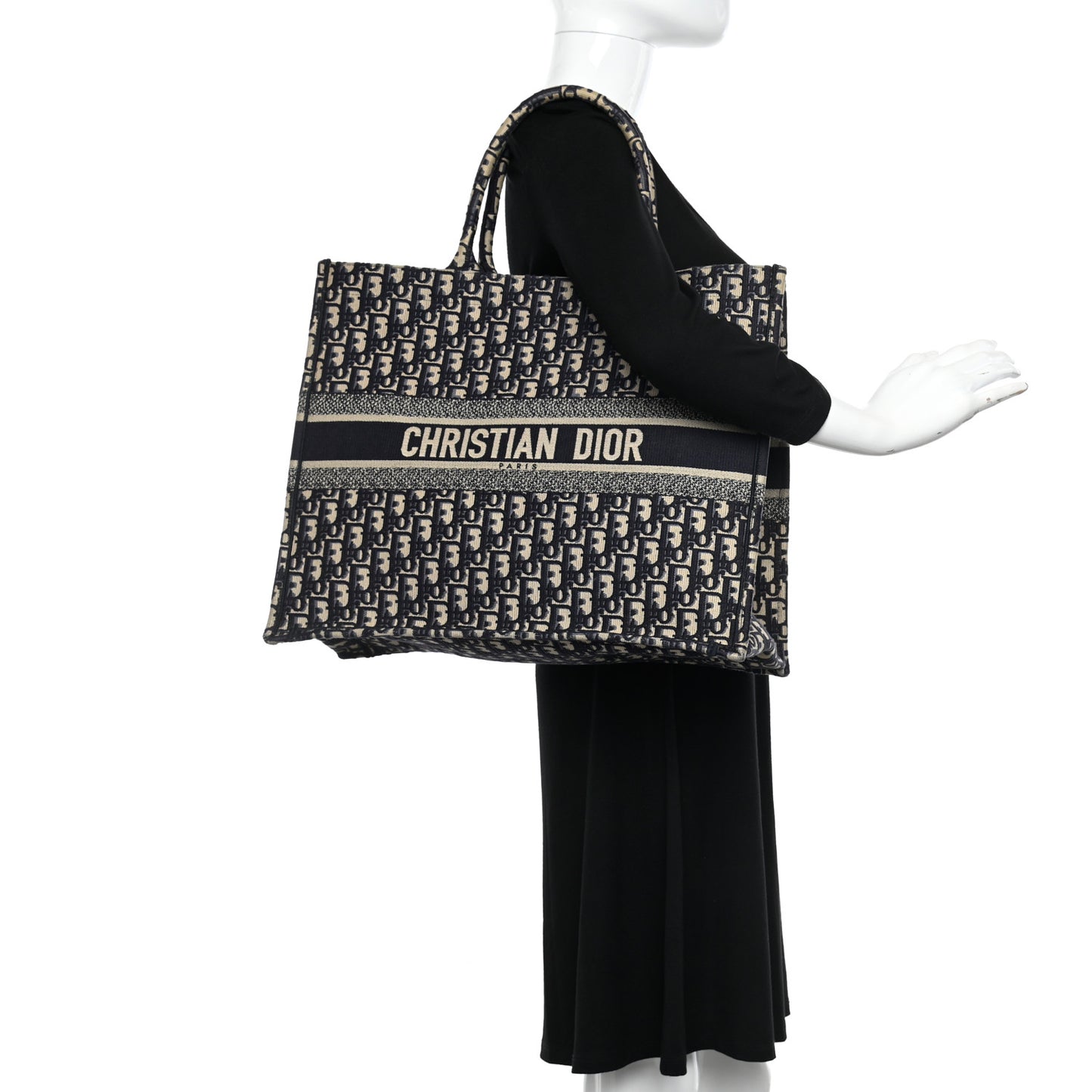 Oblique Large Book Tote Blue Multicolor