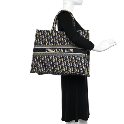 Christian Dior Oblique Large Book Tote Blue Multicolor 2 of 11