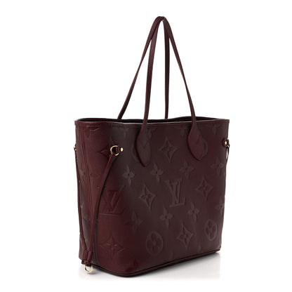 Louis Vuitton Empreinte Monogram Giant Neverfull MM Wine 3 of 10