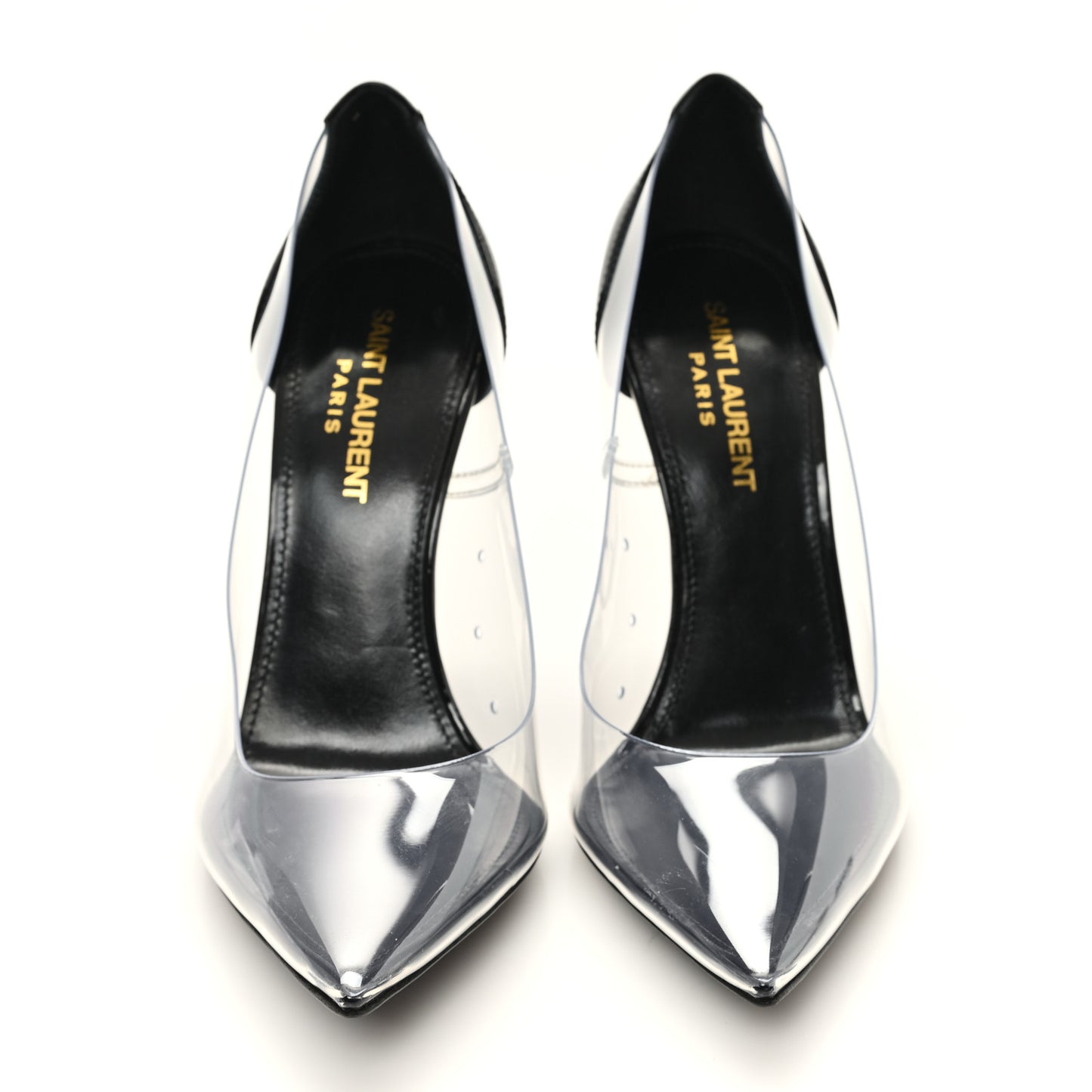 Patent Calfskin PVC Opyum 110 Pump 36.5 Black Transparent