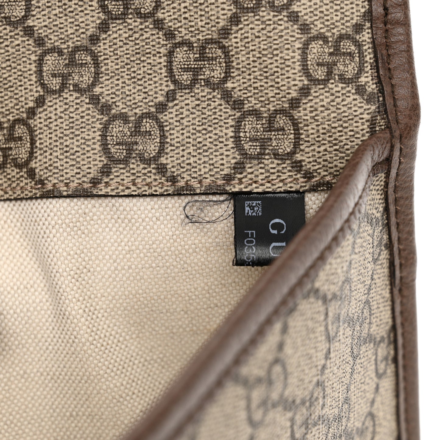GG Supreme Monogram Neo Vintage Web Belt Bag Brown