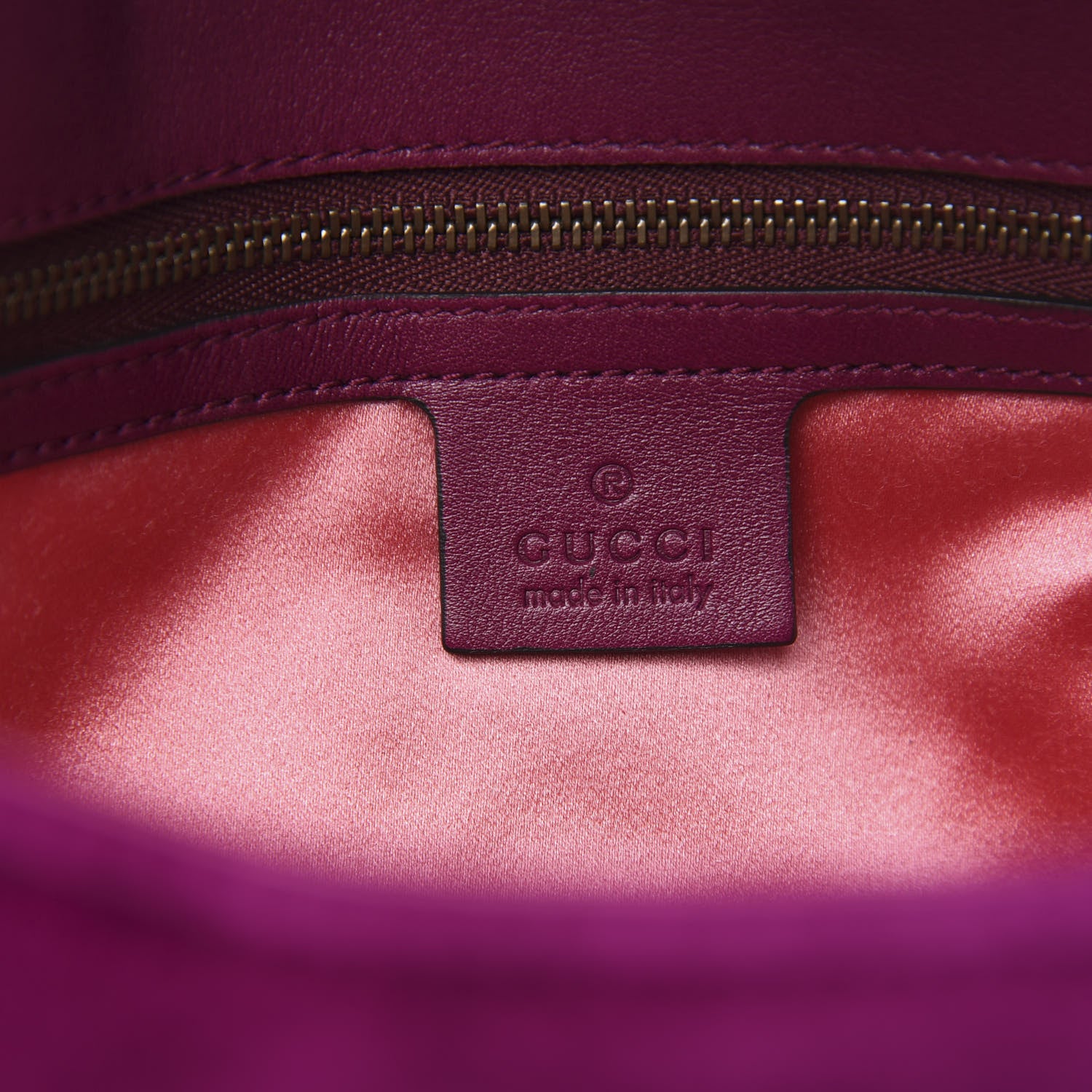 Gucci Velvet Matelasse Loved Embroidered Medium GG Marmont Shoulder Bag Fuchsia Violet Cyclamen 6 of 10