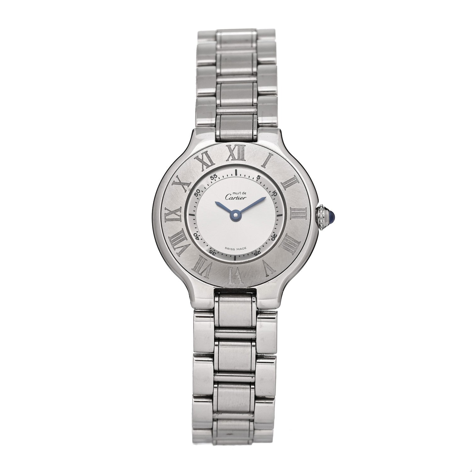 Cartier Stainless Steel 28mm Must De 21 Quartz Watch 1 of 4